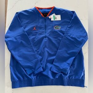 Jordan Florida Gators 1/4 Zip Long Sleeve Coach Jacket Mens Size XL